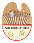 3 Sets Bristle And Horsehair Hand-Painted Paint Pen Log Brush Set