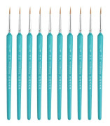 10 PCS 3 WeiZhuang Hook Line Pen Painting Hand-painted Watercolor Wolf Mint Hook Line Pen Painting Stroke Thin Line Brush, Color