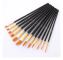 12 PCS/Set Multi-Function Gouache Oil Brush Set With Storage Bag Palette Scraper(Black)