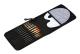 12 PCS/Set Multi-Function Gouache Oil Brush Set With Storage Bag Palette Scraper(Black)