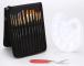 12 PCS/Set Multi-Function Gouache Oil Brush Set With Storage Bag Palette Scraper(Black)