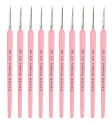 10 PCS 000 WeiZhuang Hook Line Pen Painting Hand-painted Watercolor Wolf Mint Hook Line Pen Painting Stroke Thin Line Brush, Col