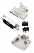 MH Connectors MHD45ZK15-DB15P-K D-Sub stiftlist set 45 ° Antal poler: 15 Lödhona 1 st