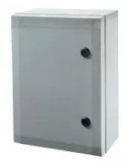 Fibox-skåp, PC - grått lock, 2-punktslåsning, gångjärn på kortsidan, 500 x 400 x 210 mm (ARCA 405021 NO MP)