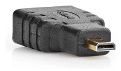 Micro HDMI - HDMI-adapter - version 1.4 (4K 30Hz) / svart