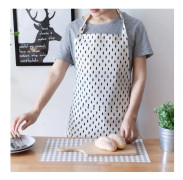 Nordic Style Cotton Linen Printing Apron(Trees)