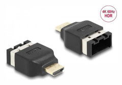 Delock HDMI Automotive Adapter HDMI-E hona till HDMI-A hane 4K 60 Hz (65963)