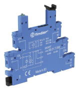 Finder 93.01.0.024 Reläsockel med fästbygel, med LED, med EMC-reduceringskrets Passar till följande serie: Finder Serie