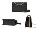 6382 One-shoulder Diagonal Rhombus Chain Bag(Light Grey)