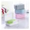 2 PCS Portable Travel Soap Box(Pink)