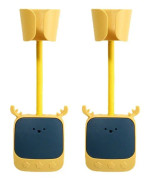 2PCS CC-195 Hands Free Fixed Air Duct Wall Mount Hair Dryer Bracket(Yellow And Blue)