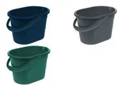 keeeper "thies eco" cleaning bucket, oval, 13 litres, blue colour: eco-blue, made from 100% recycled plastic, ergonomic - 1 piece (1078767900000)