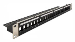 Delock - Patch-panel - 1U - 19" - 24 portar