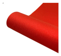 30 x 50cm Glitter Adhesive Craft Permanent Vinyl Film For Cup Wall Glass Decor(Red)