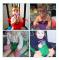 3PCS Chair Portable Seat Dining Lunch Chair Seat Safety Belt Stretch Wrap Feeding Chair Harness Seat Booster(Pink)