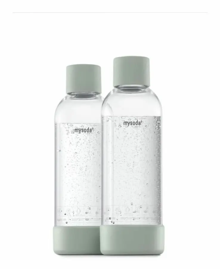 MY SODA 2PB10F-GG - Förpackning med 2 Pigeon PET- och biokompositflaskor 1L
