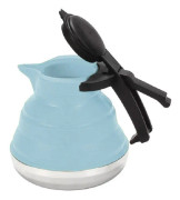 Kitchen Foldable Silicone Water Coffee Teapot(Sky Blue)