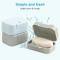 2 PCS Portable Travel Soap Box(Gray)