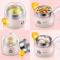 Automatic Power off Cooking Egg Mini Dingle-layer Multi-function Stainless Steel Breakfast Machine, CN Plug, 220V(Orange)