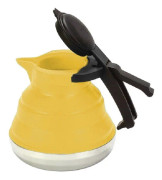 Kitchen Foldable Silicone Water Coffee Teapot(Yellow)