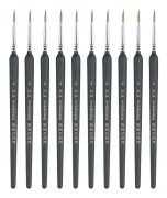 10 PCS 4 WeiZhuang Hook Line Pen Painting Hand-painted Watercolor Wolf Mint Hook Line Pen Painting Stroke Thin Line Brush, Color:Dark Blue