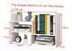 Simple Bookshelf Student Desktop Rack Dormitory Small Bookcase Office Storage Rack(Blue)