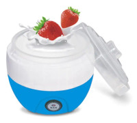 Electric Automatic Yogurt Maker Machine Yoghurt DIY Tool Kithchen Plastic Container 220V Capacity: 1L(Blue)