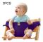 3PCS Chair Portable Seat Dining Lunch Chair Seat Safety Belt Stretch Wrap Feeding Chair Harness Seat Booster(Purple)