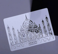 5 Taj Mahal Construction Series Painting Template Theme City A4 Label Template