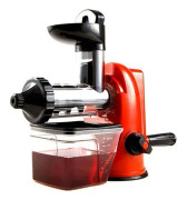 Multifunction Home Manual Juicer Apple Orange Wheatgrass Portable DIY Juicer(Red)