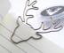 8 PCS/Set Deer Head Paper Clip Shaped Paper Clip Creative Shape Pin Bookmark