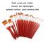 24 PCS/Set Canvas Bag Nylon Wool Gouache Brush Set(Red Pole)