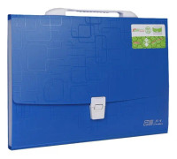 ChuangSheng A4 Hand Ventilation Piano Bag Student Document Storage Plastic Folder(8028 Blue)