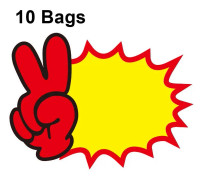 XD-028 10bags 18x14cm Explosion Sticker Product Price Tag Supermarket Price Label