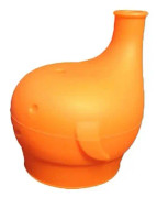 2 PCS Food Grade Silicone Soft Bottle Cap Straw Accessories Elephant Spill Proof Leak Proof Bottle Cap(Orange)