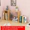 Simple Bookshelf Student Desktop Rack Dormitory Small Bookcase Office Storage Rack(Blue)