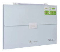 ChuangSheng A4 Hand Ventilation Piano Bag Student Document Storage Plastic Folder(8036 Light Blue)
