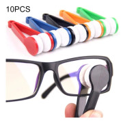 10 PCS Multifunction Portable Glasses Wipe Glasses Clean Wipe Microfiber Cleaning Cloth, Random Color Delivery