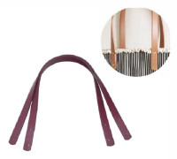 60cm Straight Rivet PU Crossbody Bag Strap Bag Accessories(Red Wine)