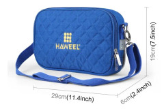 HAWEEL Messenger Shoulder Small Bag Digital Tablet Phone Warmer Storage Bag with Hand Warmer(Blue)