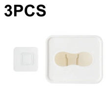 3 PCS Wall Mounted Large Opening Gloves Mask Small Object Storage Box, Style: Large Square