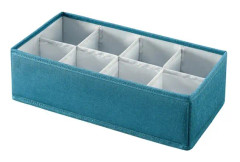 Foldable Drawer Clothes Storage Box, Spec: 8 Grids (Green)