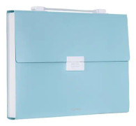 Deli 72410 A4 Layered File Information Bag Office Student File Storage Bag(Green)
