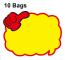 WM-007 10bags 25x19cm Explosion Sticker Product Price Tag Supermarket Price Label