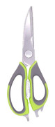 2 PCS Single-cut Card Packaging Detachable Magnetic Kitchen Scissors Stainless Steel Household Kitchen Food Scissors Refrigerator Scissors,Random Colo