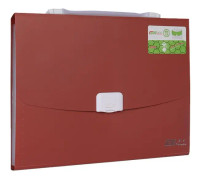 ChuangSheng A4 Hand Ventilation Piano Bag Student Document Storage Plastic Folder(8029 Brown)
