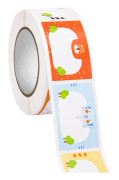 5 Rolls Cute Cartoon Children Self-Adhesive Handwritten Class Name Label Sticker, Size: 2.5x3.7cm(HA106)