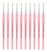 10 PCS 2 WeiZhuang Hook Line Pen Painting Hand-painted Watercolor Wolf Mint Hook Line Pen Painting Stroke Thin Line Brush, Color:Pink