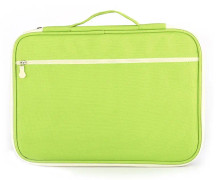 Office Supplies Multi-purpose Zipper Document Folder A4 Storage Bag(Green)