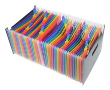 Organ Expanding Colored File Folder A4 Organizer Portable Business Office Supplies, Size: 33x23.5cm, Size:48 Pockets